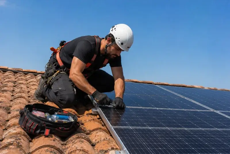 Maintenance et monitoring de panneaux solaires à Taillet