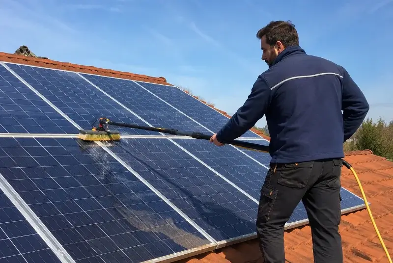 Nettoyage et entretien de panneaux solaires à Taillet