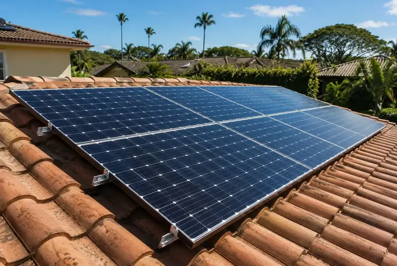 Installation de panneaux solaires à Taillet